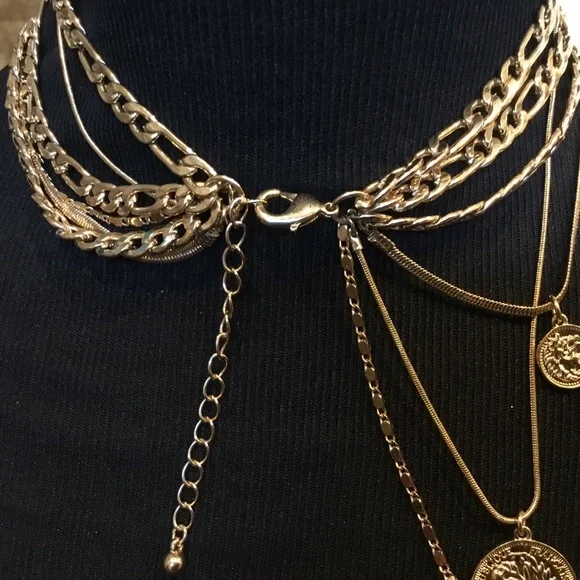 ✅ 2/$10 ✅ Gold Layered 6-Strand Necklace Set - Picture 7 of 7